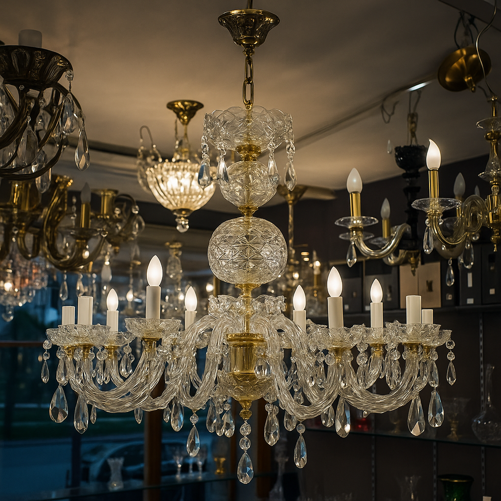 Lustre Royal “Anastellia” en Cristal – Édition Limitée