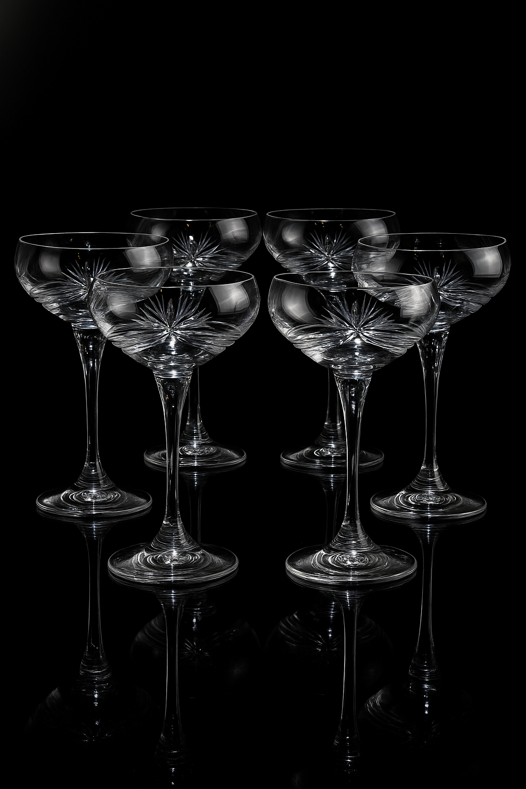 Coupes à Champagne en Cristal – Konopiště Belle-Étoile (pack de 6)