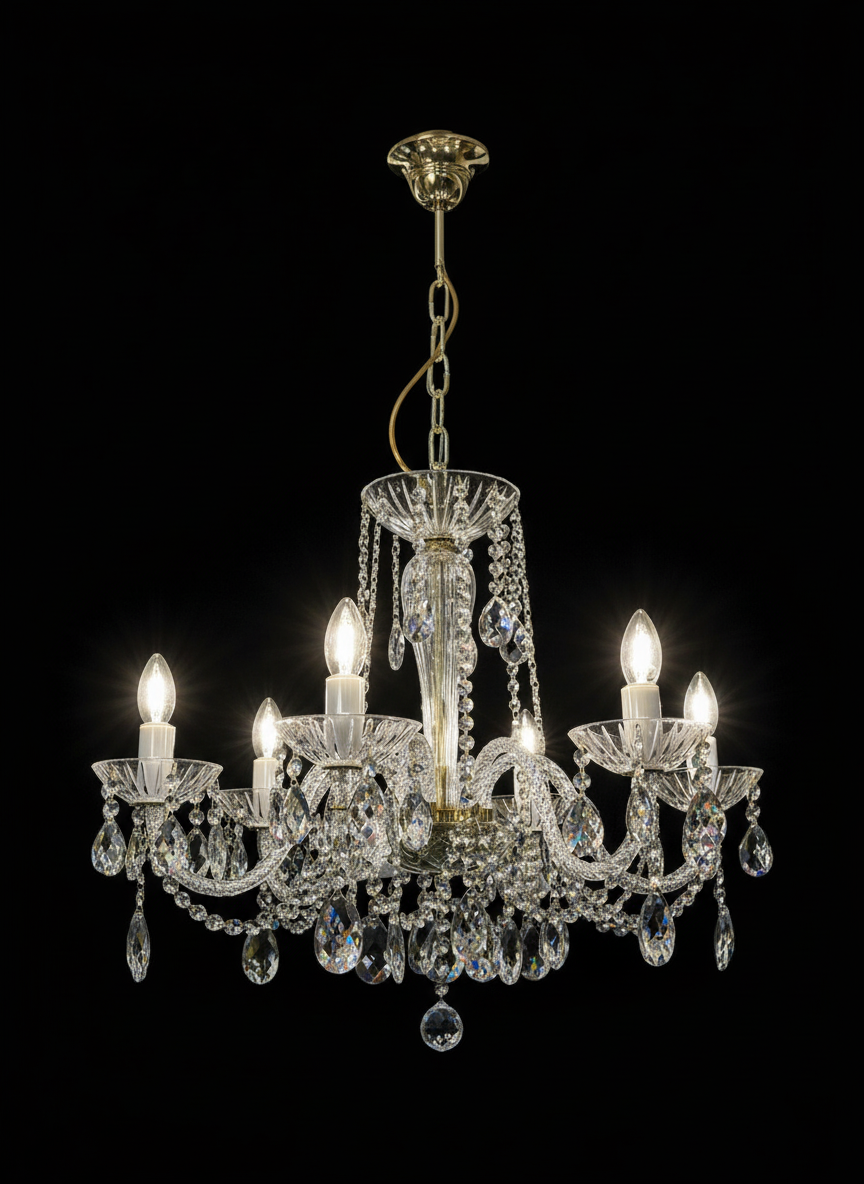 Lustre en Cristal - Série Limitée Queen Marie of Romania — 6 Bras