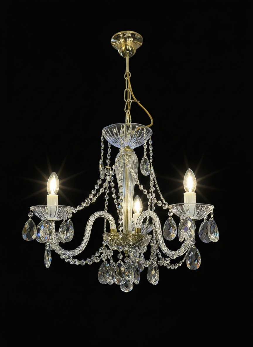 Lustre en Cristal - Série Limitée Queen Marie of Romania — 3 Bras