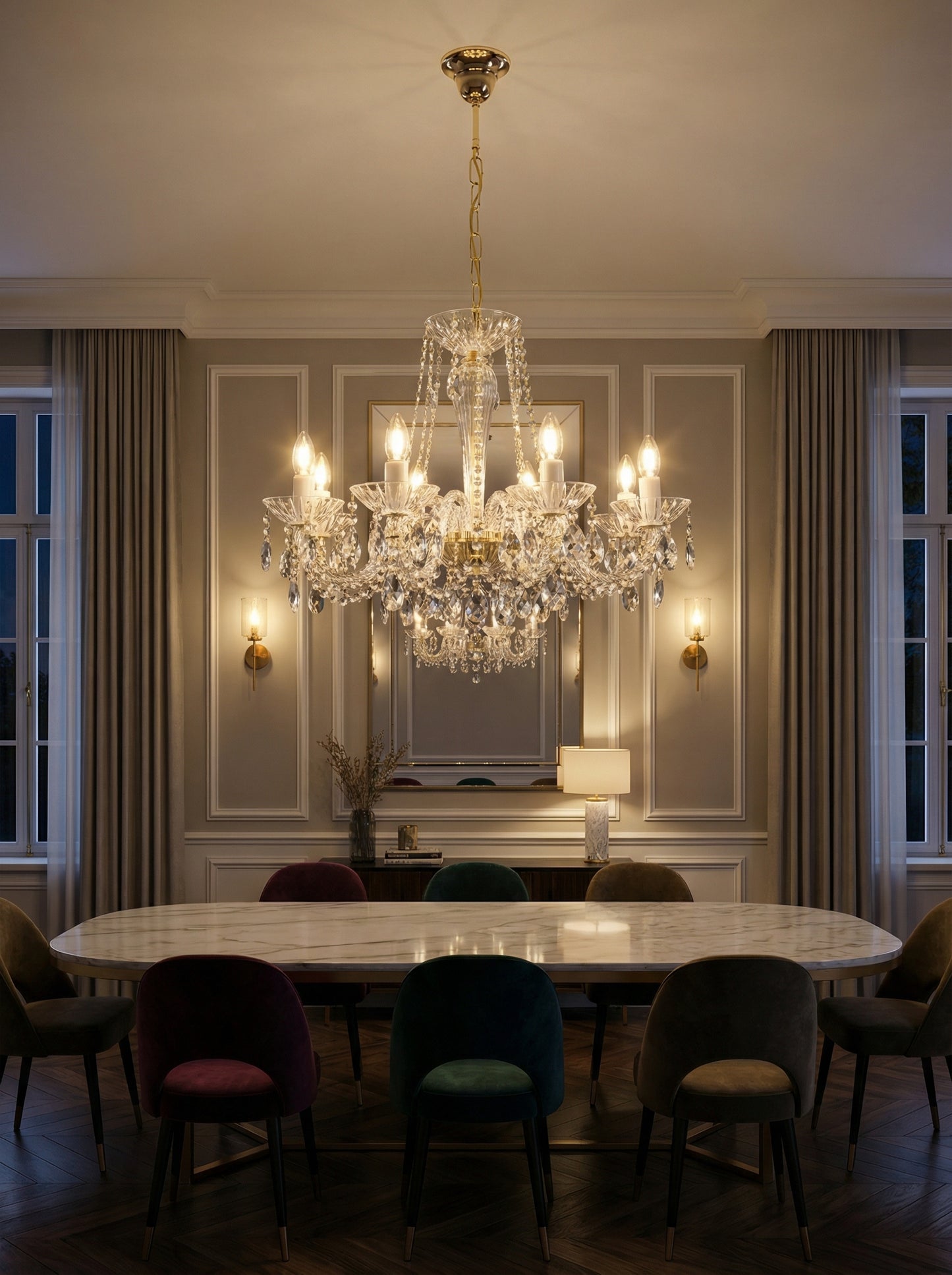 Lustre en Cristal - Série Limitée Queen Marie of Romania — 8 Bras