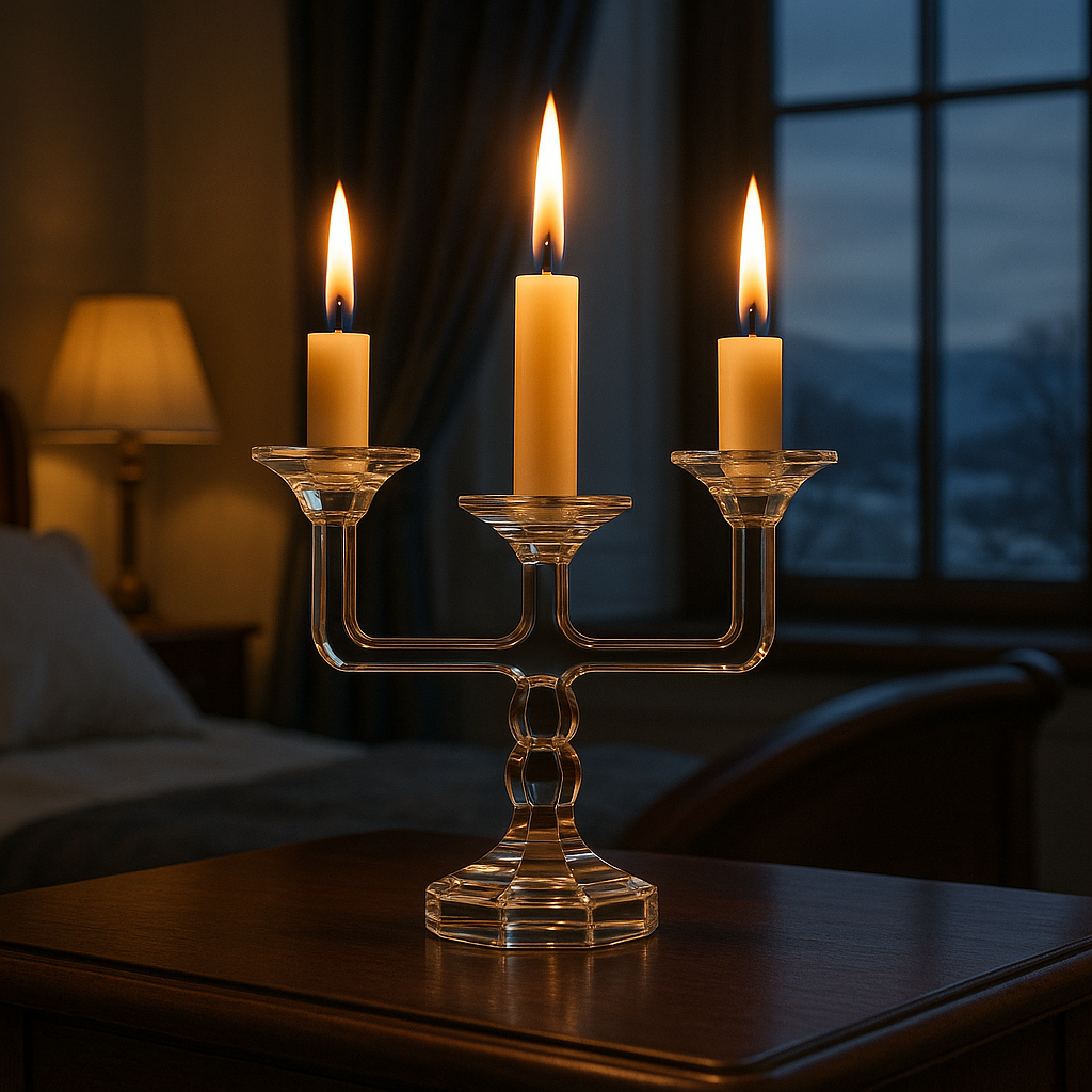 Petit Bougeoir en Cristal