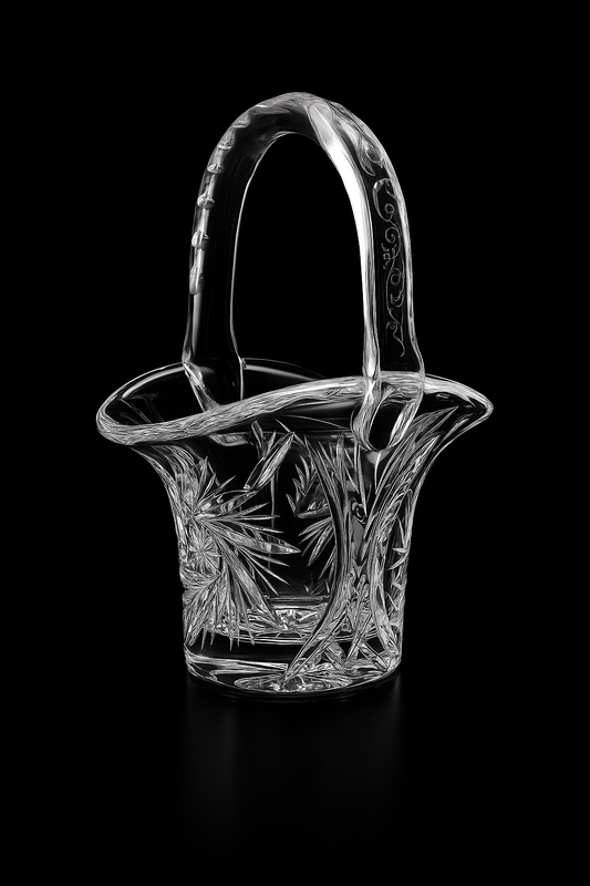 Miniature Panier en Cristal – Rundāle Panier de Cour