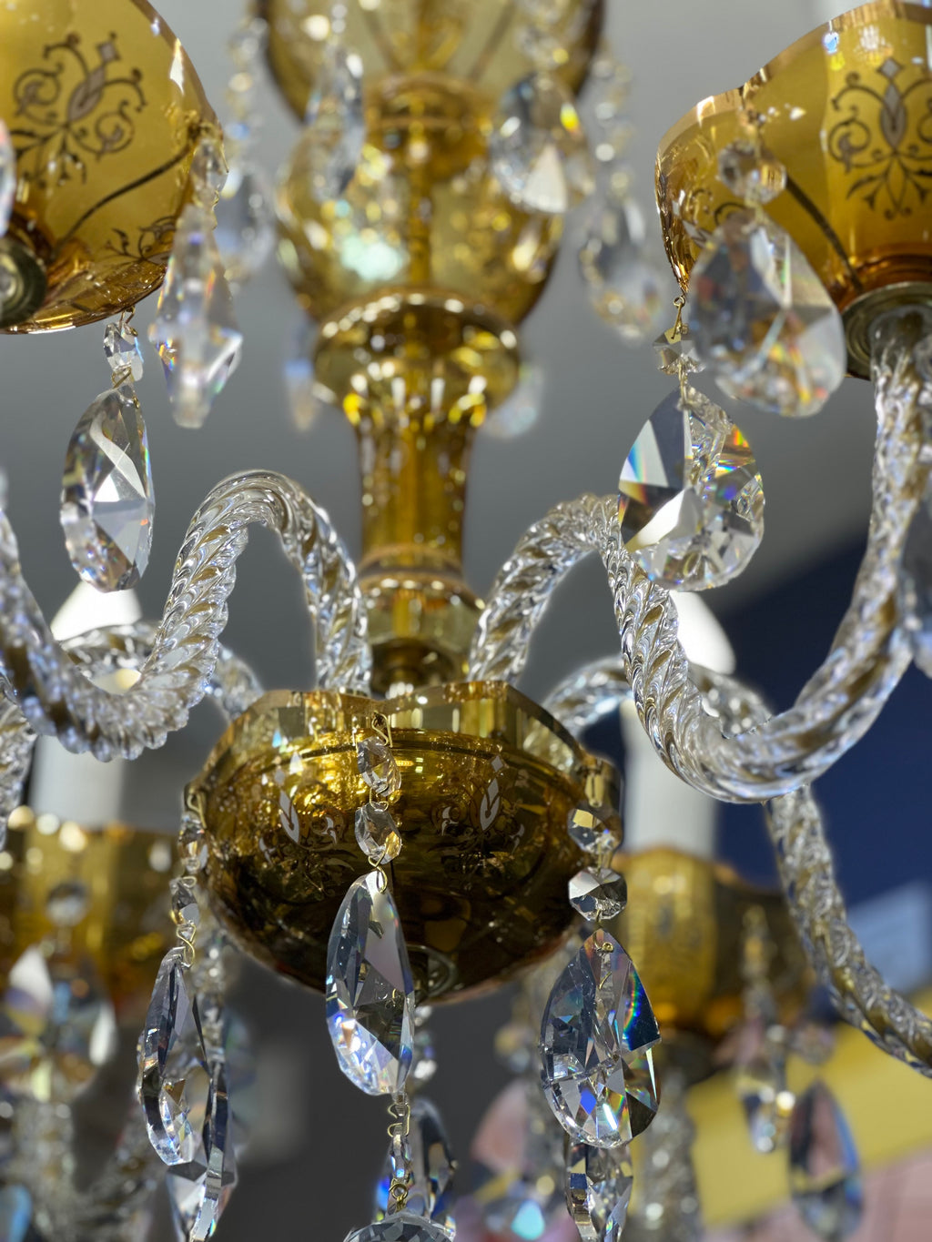 Lustre Bohémia Rosélia – Cristal de Bohême à 6 Lampes