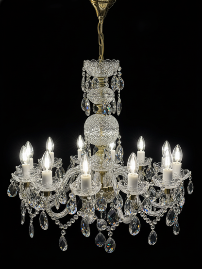 Lustre Royal “Couronne” en Cristal – Édition Limitée