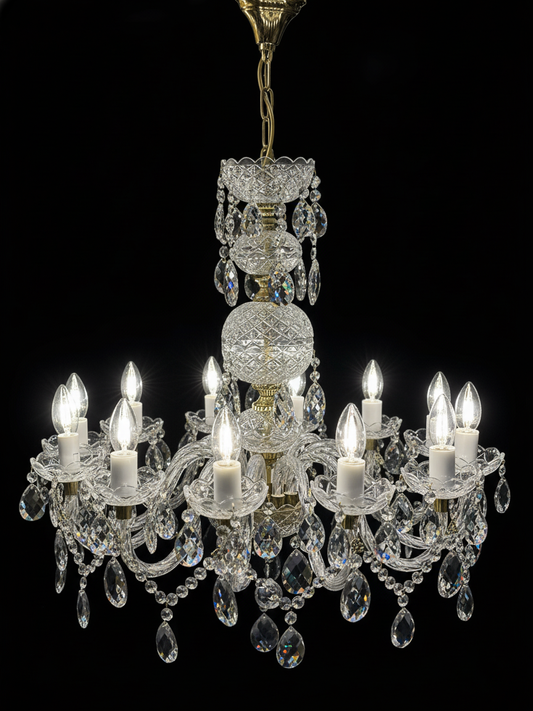 Lustre Royal “Couronne” en Cristal – Édition Limitée