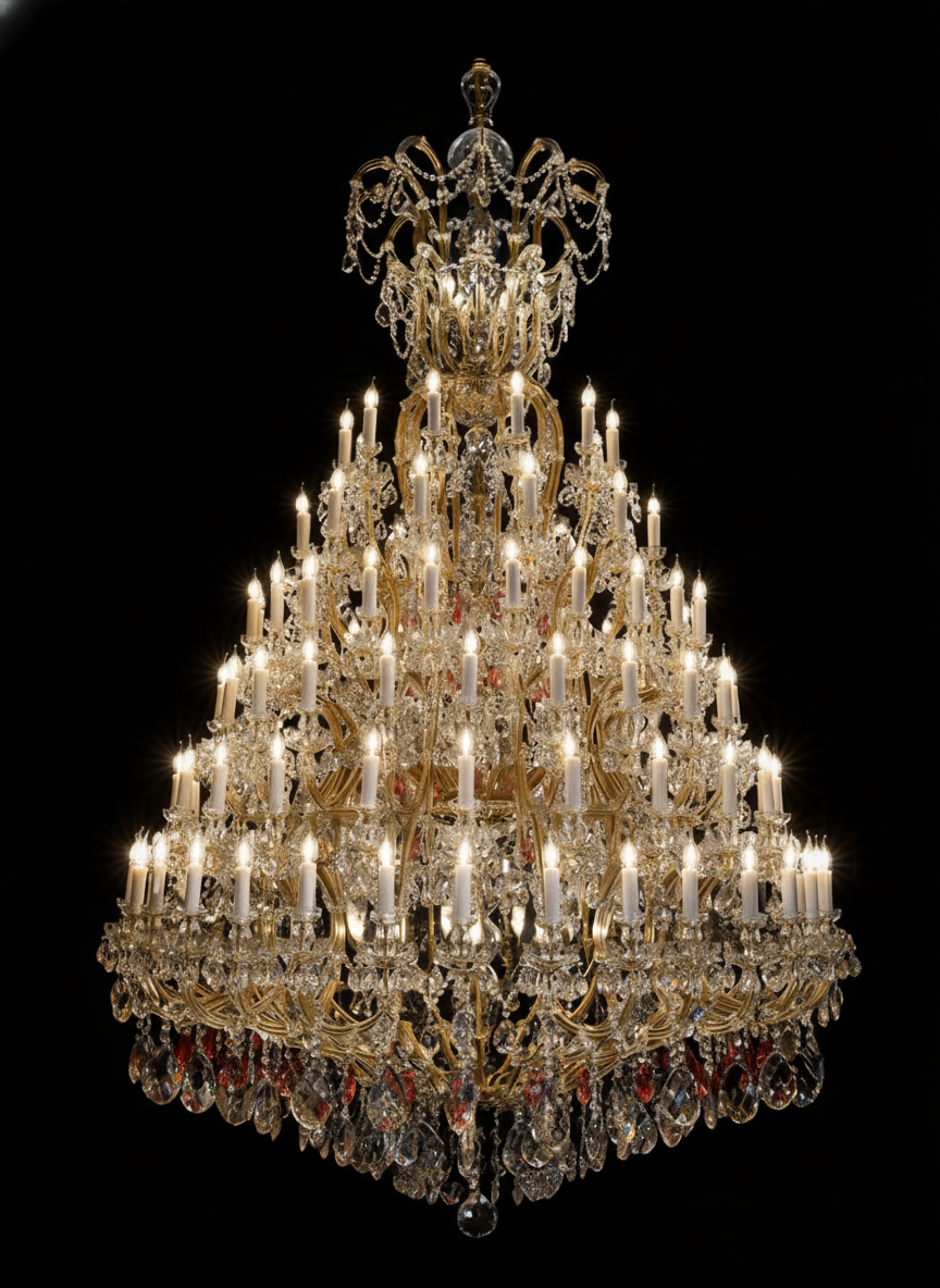 Lustre de palais en cristal de Bohême Libuše Impériale