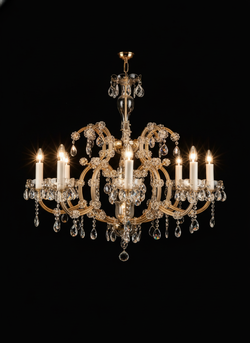 Lustre en cristal de Bohême « Zlata »