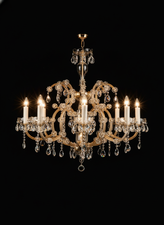 Lustre en cristal de Bohême « Zlata »