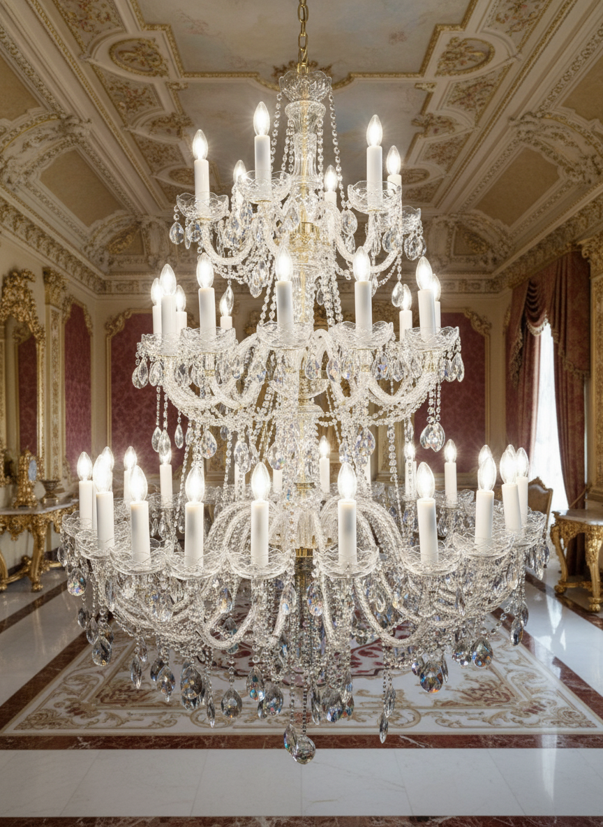 Lustre en cristal de Bohême « Couronne Bohémien »
